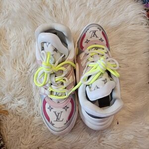 LV Sneakers with Neon Accents